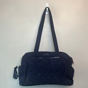 Vera Bradley Stroll Around Baby Bag Quilted Navy Blue Diaper Bag
